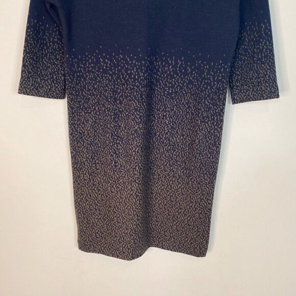 La Fee Maraboutee Navy Blue and Brown Speckled Sweater Dress - Picture 5 of 8